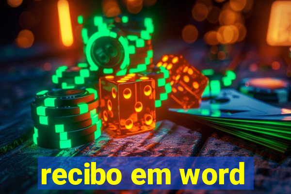 recibo em word